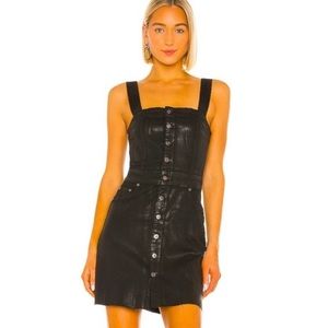 Pistola waxed denim jumper dress - size S